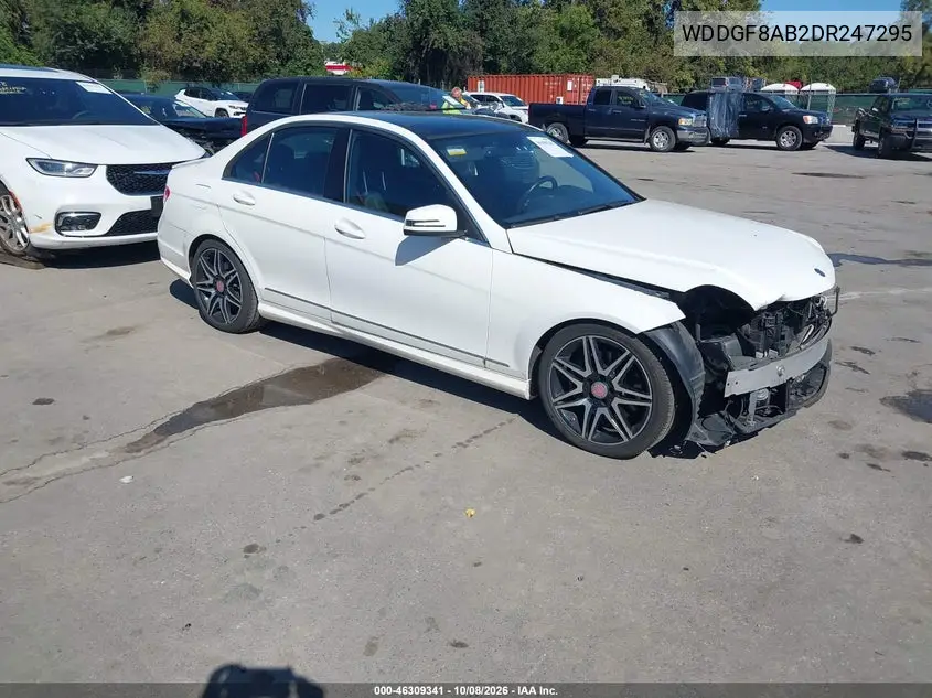 MERCEDES C-KLASSE 2013, VIN WDDGF8AB2DR247295