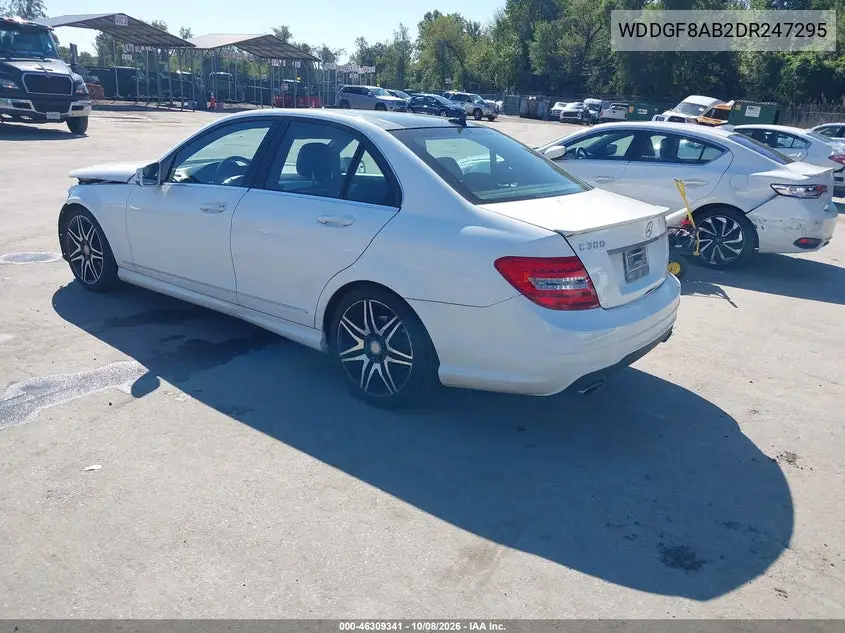 2013 MERCEDES C-KLASSE VIN WDDGF8AB2DR247295 — фото 3