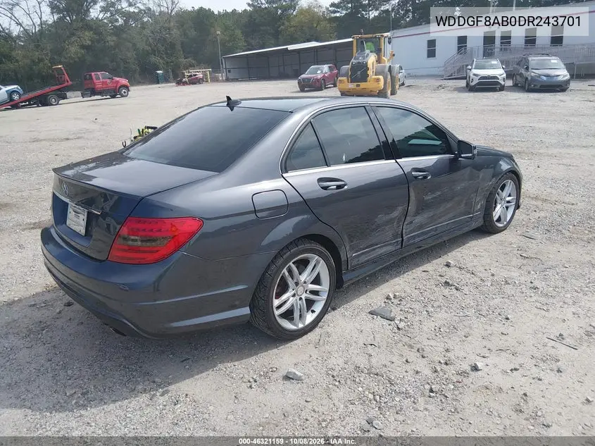 2013 MERCEDES C-KLASSE VIN WDDGF8AB0DR243701 — фото 4
