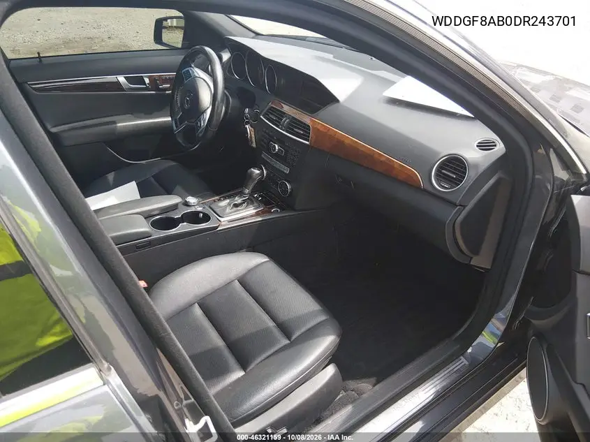 2013 MERCEDES C-KLASSE VIN WDDGF8AB0DR243701 — фото 5