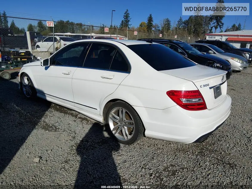 2013 MERCEDES C-KLASSE VIN WDDGF8AB8DR265770 — фото 3