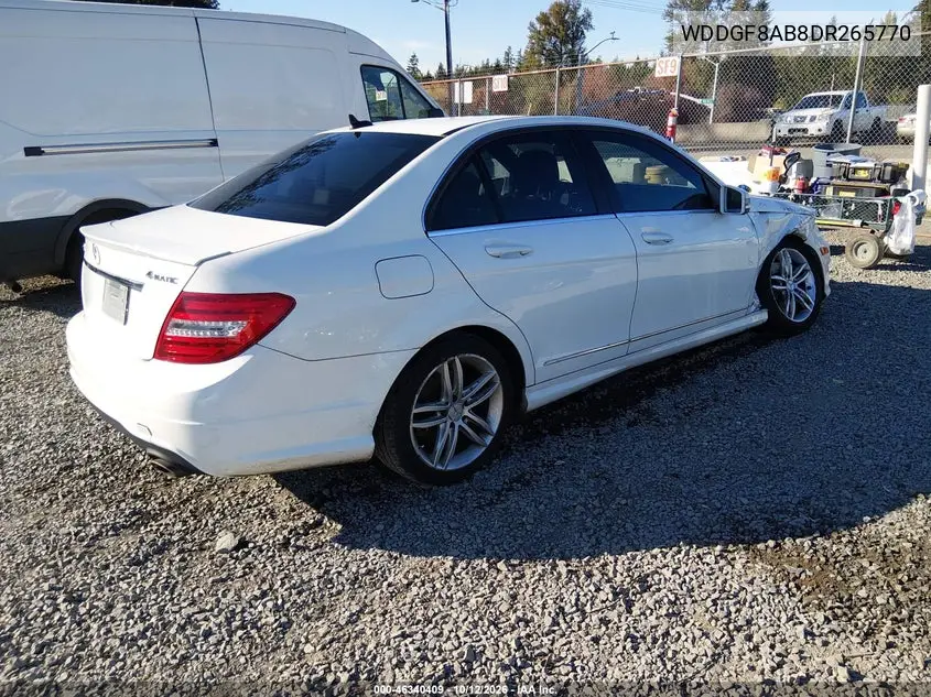 2013 MERCEDES C-KLASSE VIN WDDGF8AB8DR265770 — фото 4