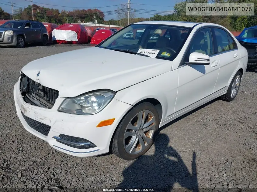 2013 MERCEDES C-KLASSE VIN WDDGF8AB4DA841076 — фото 2
