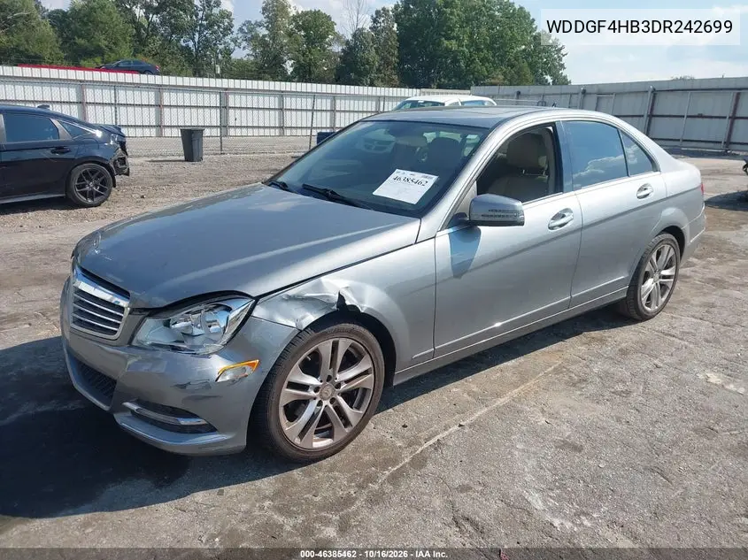 2013 MERCEDES C-KLASSE VIN WDDGF4HB3DR242699 — фото 2