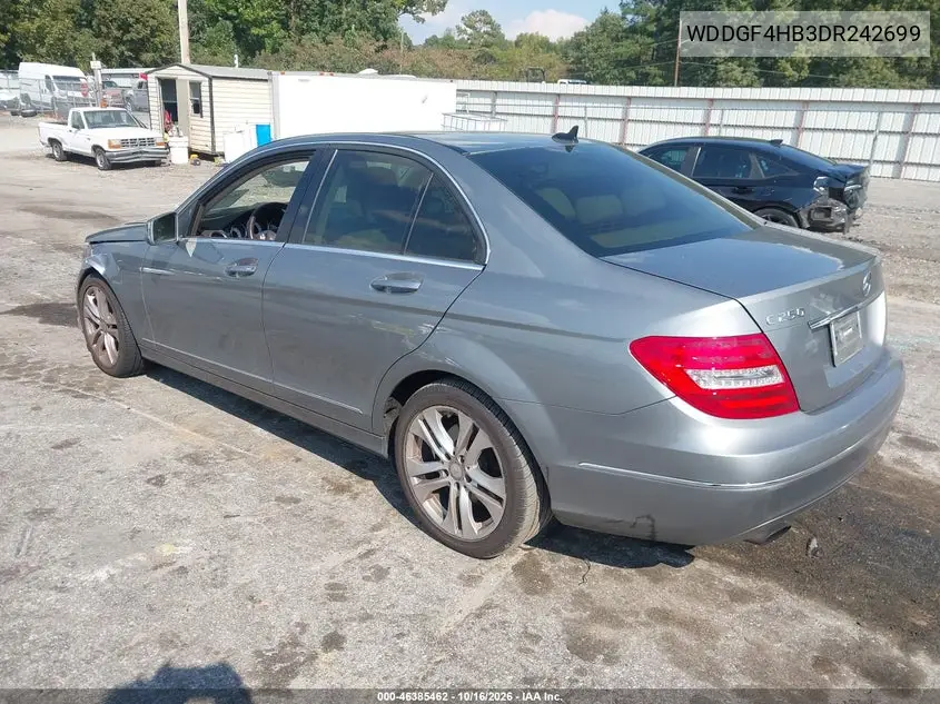 2013 MERCEDES C-KLASSE VIN WDDGF4HB3DR242699 — фото 3