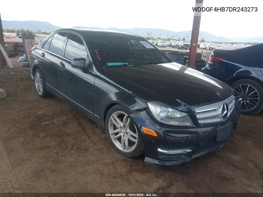 MERCEDES C-KLASSE 2013, VIN WDDGF4HB7DR243273