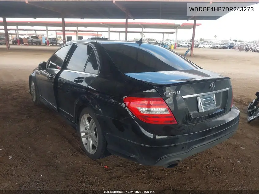 2013 MERCEDES C-KLASSE VIN WDDGF4HB7DR243273 — фото 3