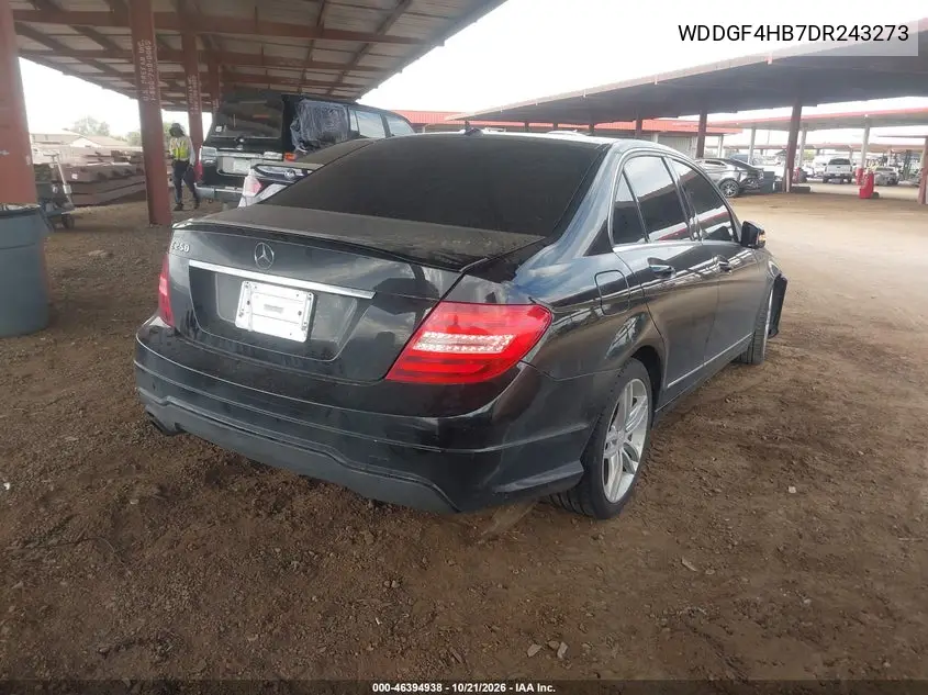 2013 MERCEDES C-KLASSE VIN WDDGF4HB7DR243273 — фото 4