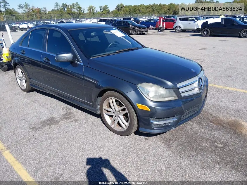 MERCEDES C-KLASSE 2013, VIN WDDGF4HB0DA863834