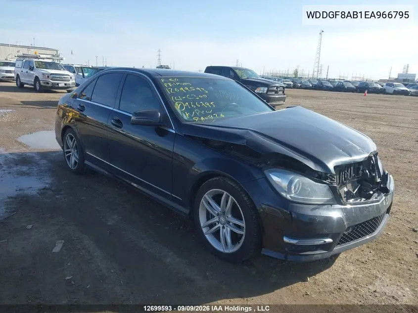 MERCEDES C-KLASSE 2014, VIN WDDGF8AB1EA966795