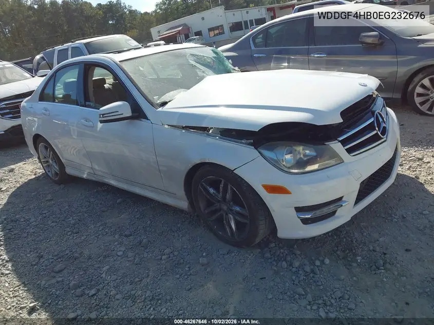MERCEDES C-KLASSE 2014, VIN WDDGF4HB0EG232676