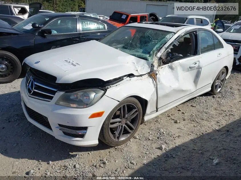 2014 MERCEDES C-KLASSE VIN WDDGF4HB0EG232676 — фото 2