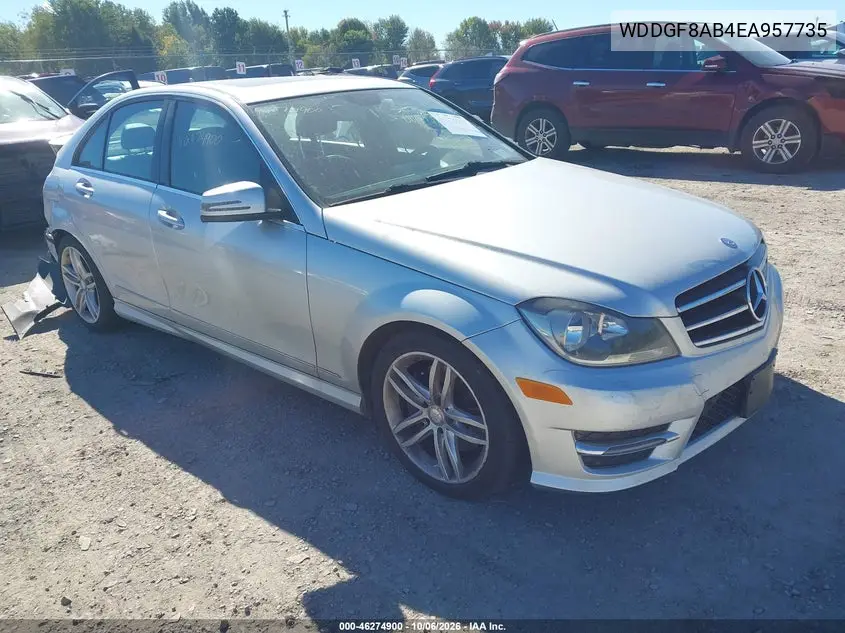 MERCEDES C-KLASSE 2014, VIN WDDGF8AB4EA957735
