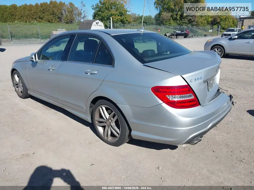 2014 MERCEDES C-KLASSE VIN WDDGF8AB4EA957735 — фото 3