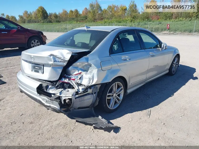 2014 MERCEDES C-KLASSE VIN WDDGF8AB4EA957735 — фото 4