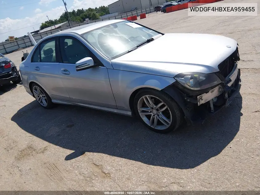 MERCEDES C-KLASSE 2014, VIN WDDGF4HBXEA959455