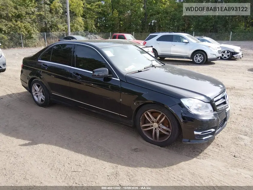 MERCEDES C-KLASSE 2014, VIN WDDGF8AB1EA893122