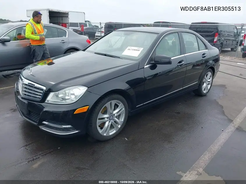 2014 MERCEDES C-KLASSE VIN WDDGF8AB1ER305513 — фото 2