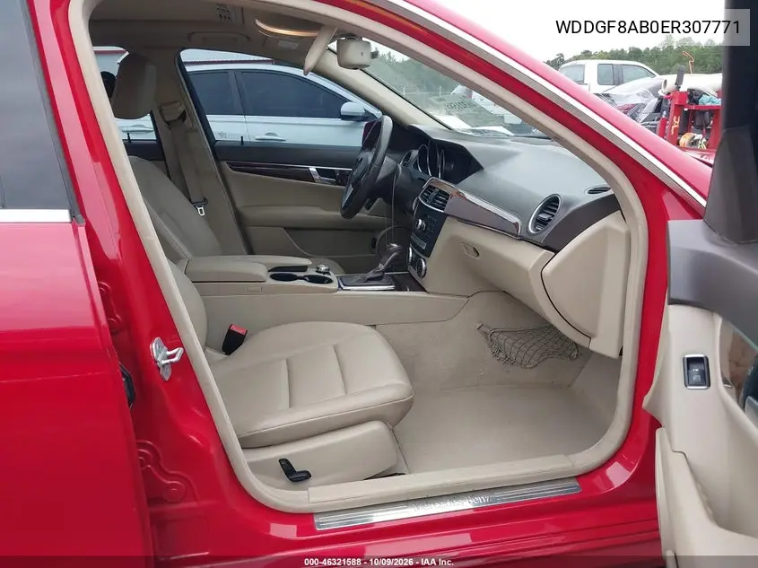 2014 MERCEDES C-KLASSE VIN WDDGF8AB0ER307771 — фото 5