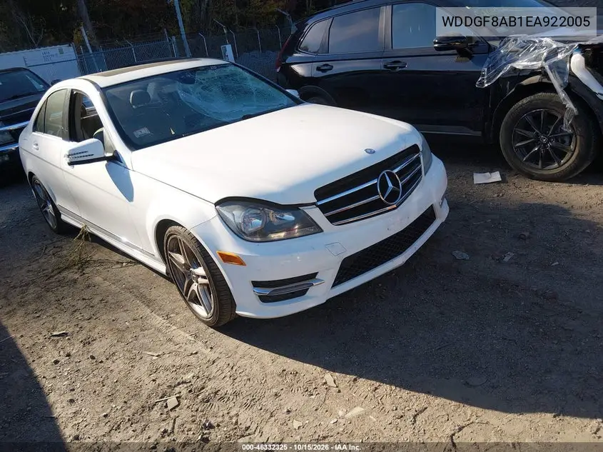 MERCEDES C-KLASSE 2014, VIN WDDGF8AB1EA922005