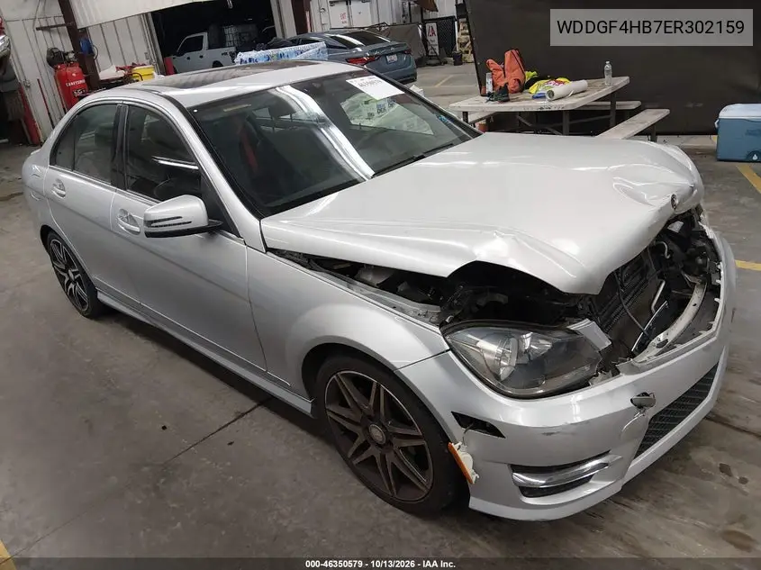 MERCEDES C-KLASSE 2014, VIN WDDGF4HB7ER302159