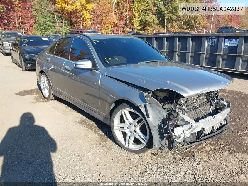 MERCEDES C-KLASSE 2014, VIN WDDGF4HB5EA942837