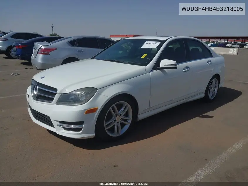 2014 MERCEDES C-KLASSE VIN WDDGF4HB4EG218005 — фото 2
