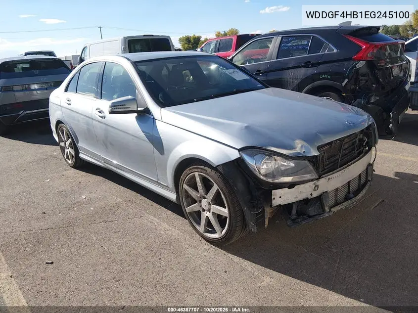 MERCEDES C-KLASSE 2014, VIN WDDGF4HB1EG245100