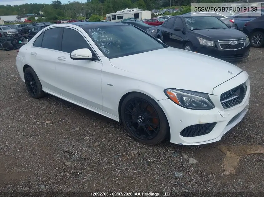 MERCEDES C-KLASSE 2015, VIN 55SWF6GB7FU019138