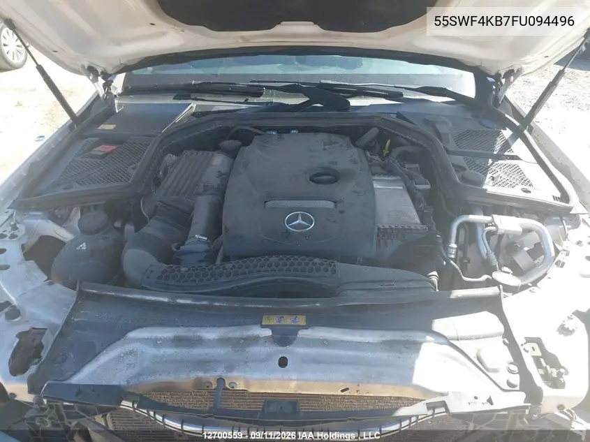 2015 MERCEDES C-KLASSE VIN 55SWF4KB7FU094496 — фото 10