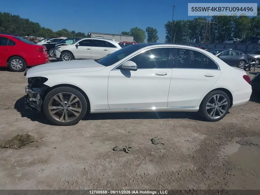 2015 MERCEDES C-KLASSE VIN 55SWF4KB7FU094496 — фото 15
