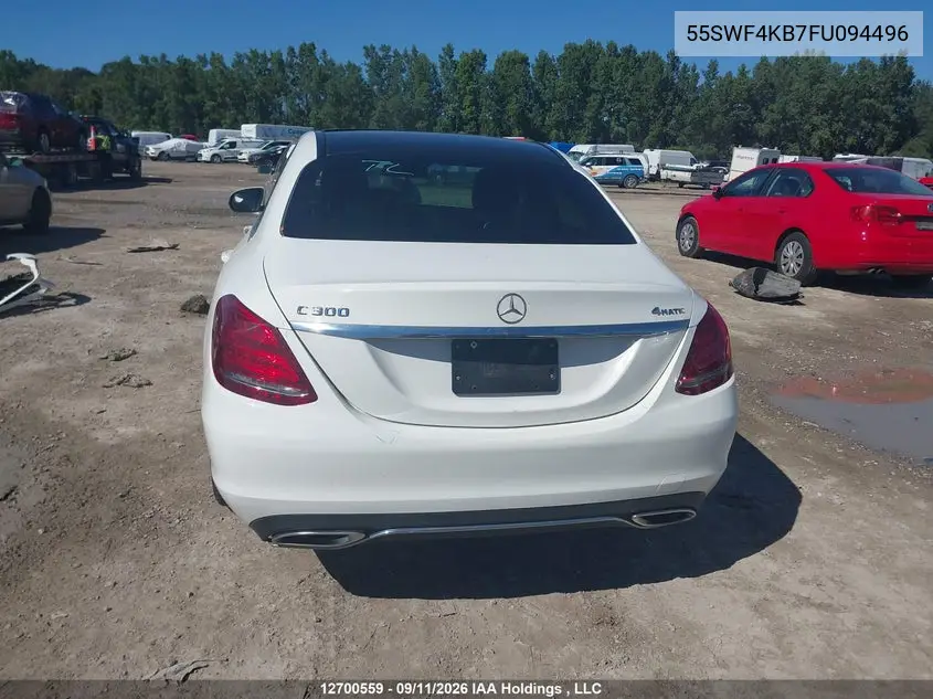 2015 MERCEDES C-KLASSE VIN 55SWF4KB7FU094496 — фото 17