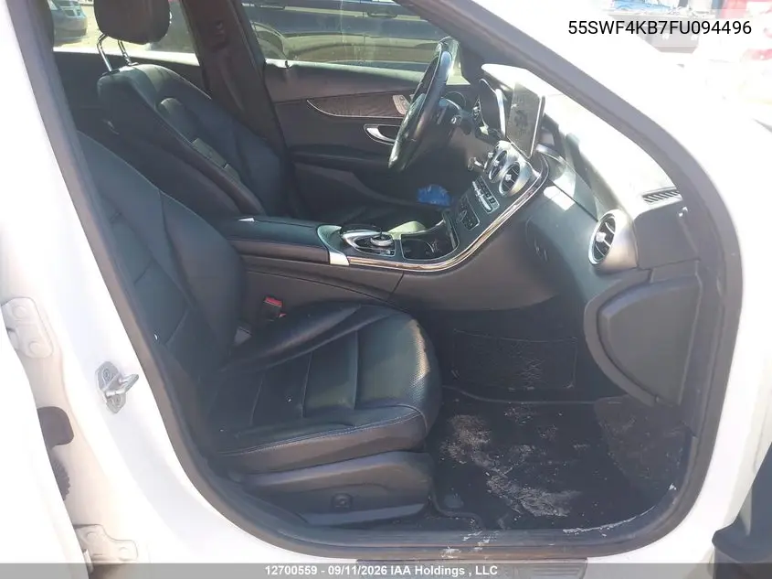 2015 MERCEDES C-KLASSE VIN 55SWF4KB7FU094496 — фото 5
