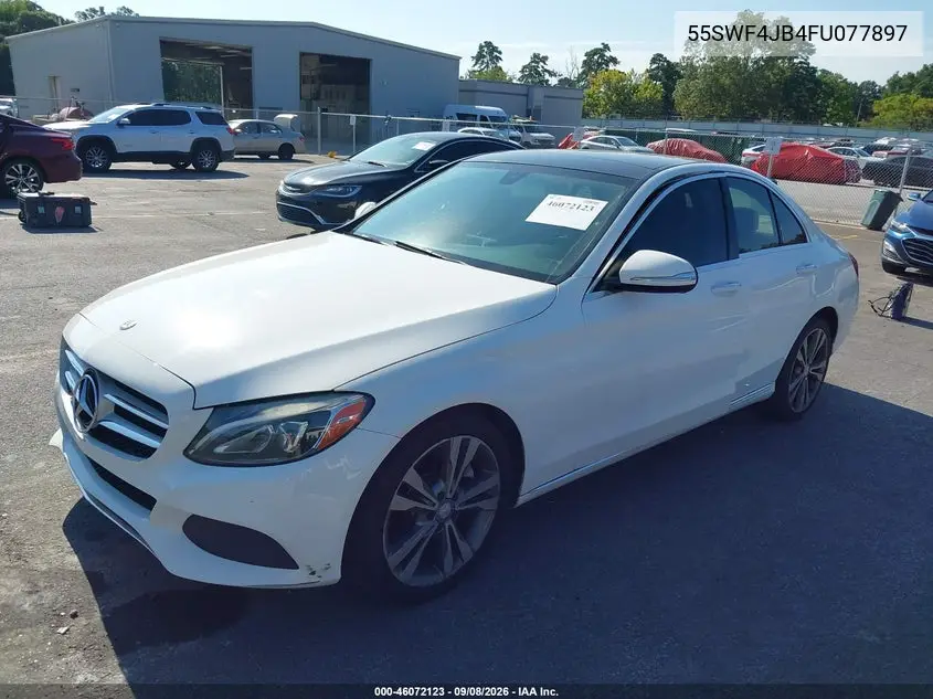 2015 MERCEDES C-KLASSE VIN 55SWF4JB4FU077897 — фото 2