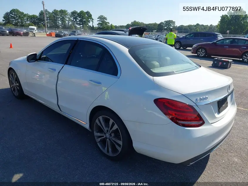2015 MERCEDES C-KLASSE VIN 55SWF4JB4FU077897 — фото 3