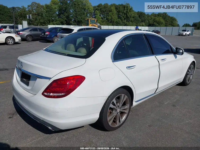 2015 MERCEDES C-KLASSE VIN 55SWF4JB4FU077897 — фото 4