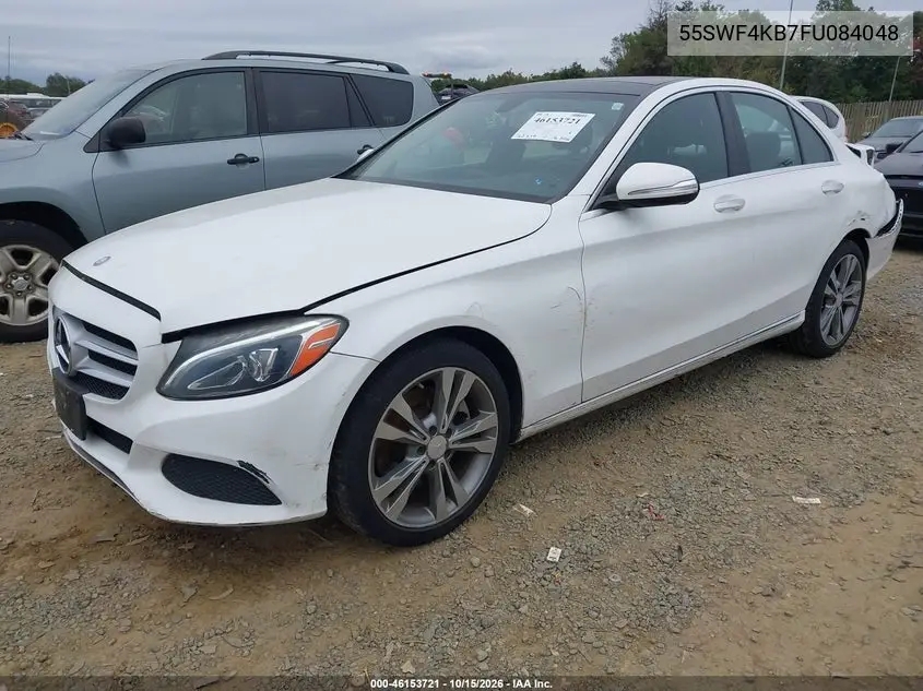 2015 MERCEDES C-KLASSE VIN 55SWF4KB7FU084048 — фото 2