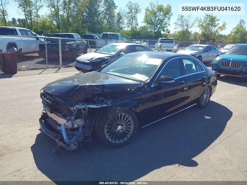 2015 MERCEDES C-KLASSE VIN 55SWF4KB3FU041620 — фото 2