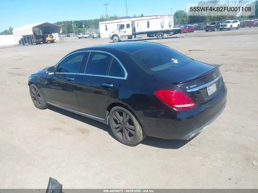 2015 MERCEDES C-KLASSE VIN 55SWF4KB2FU001108 — фото 3