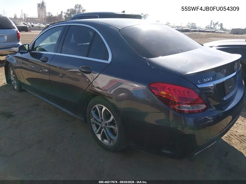2015 MERCEDES C-KLASSE VIN 55SWF4JB0FU054309 — фото 3