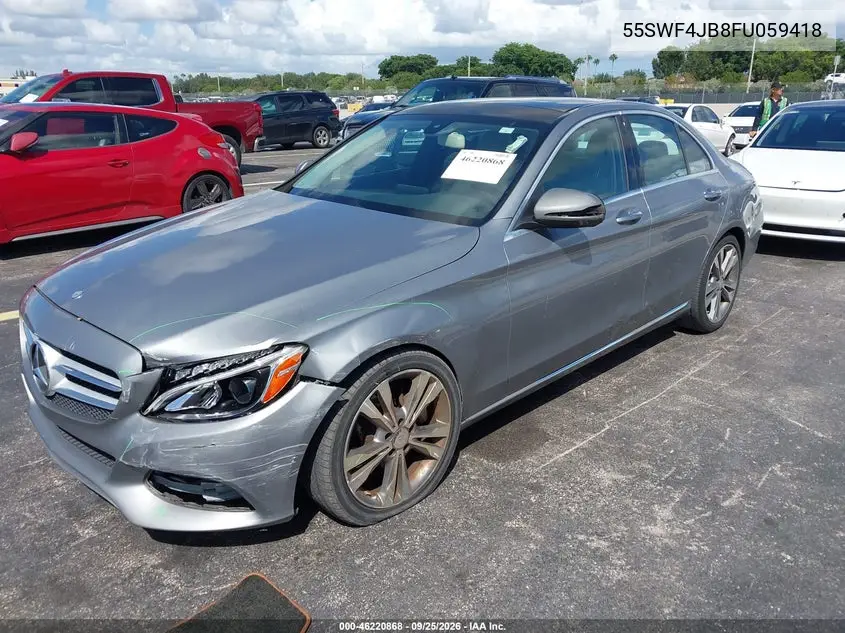 2015 MERCEDES C-KLASSE VIN 55SWF4JB8FU059418 — фото 17