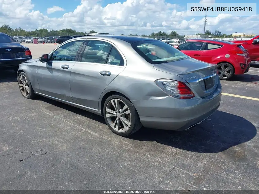 2015 MERCEDES C-KLASSE VIN 55SWF4JB8FU059418 — фото 3
