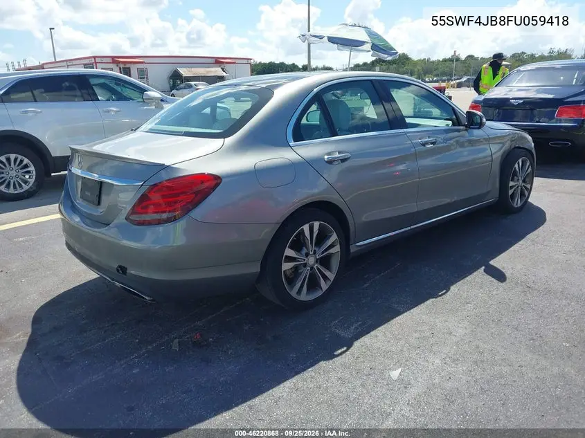 2015 MERCEDES C-KLASSE VIN 55SWF4JB8FU059418 — фото 4