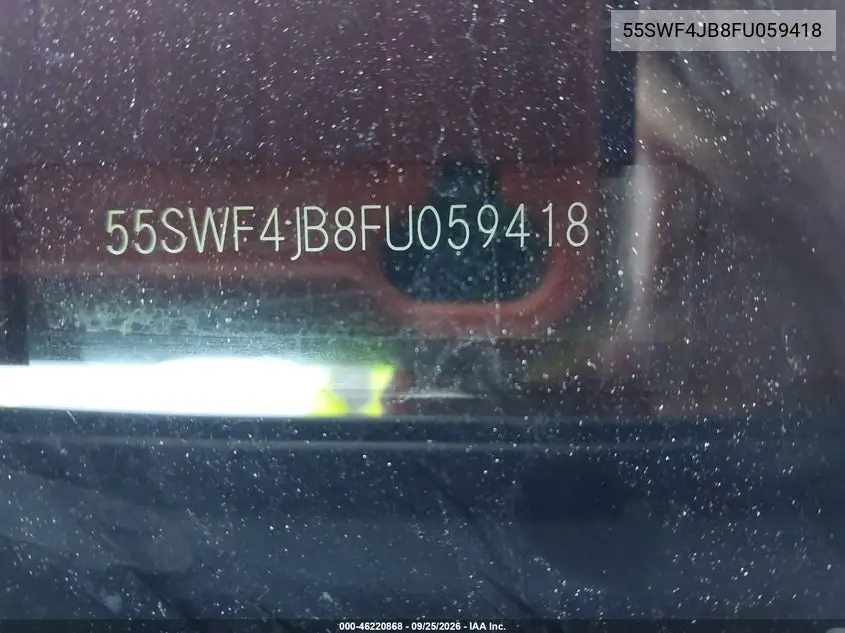 2015 MERCEDES C-KLASSE VIN 55SWF4JB8FU059418 — фото 9