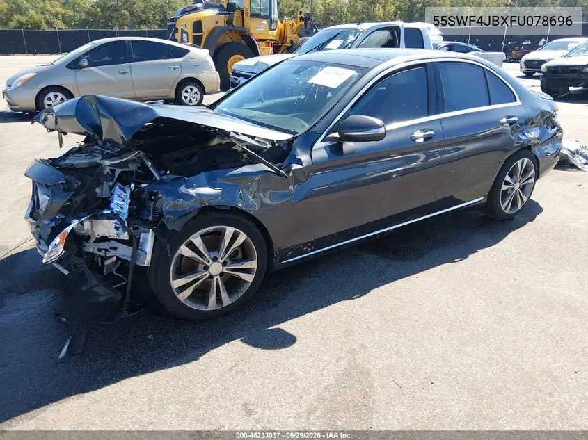2015 MERCEDES C-KLASSE VIN 55SWF4JBXFU078696 — фото 2