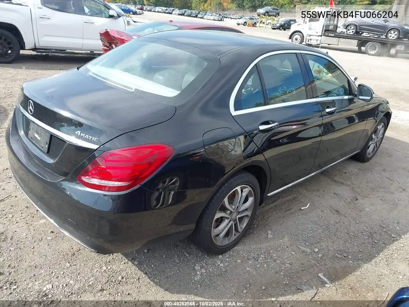 2015 MERCEDES C-KLASSE VIN 55SWF4KB4FU066204 — фото 4