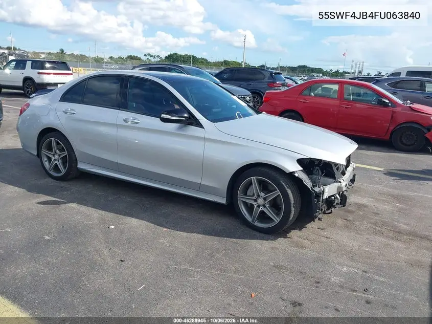 MERCEDES C-KLASSE 2015, VIN 55SWF4JB4FU063840