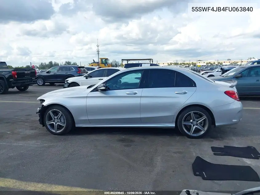 2015 MERCEDES C-KLASSE VIN 55SWF4JB4FU063840 — фото 15