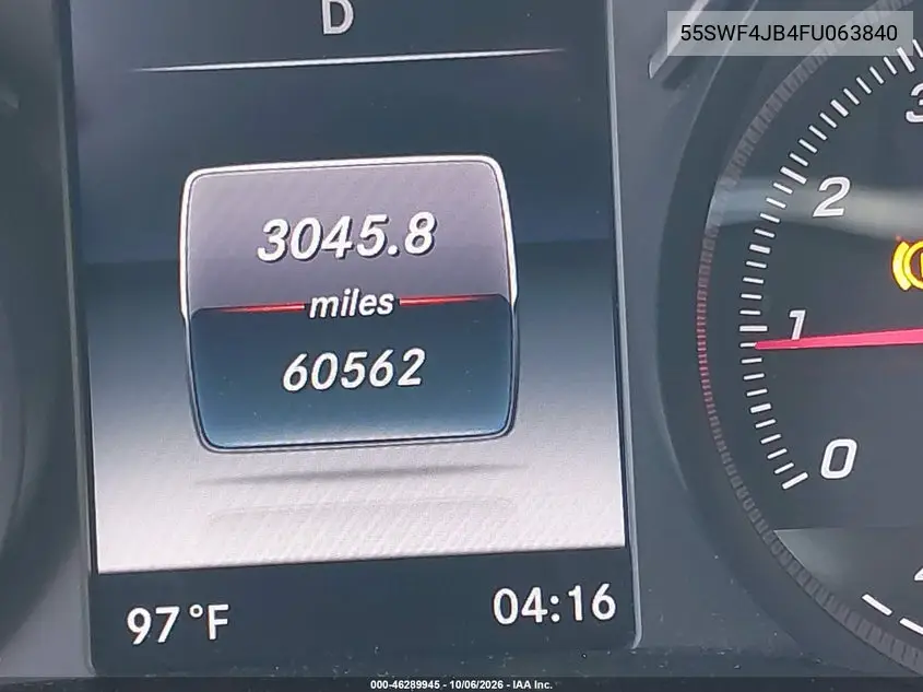 2015 MERCEDES C-KLASSE VIN 55SWF4JB4FU063840 — фото 16