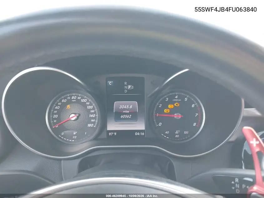 2015 MERCEDES C-KLASSE VIN 55SWF4JB4FU063840 — фото 7
